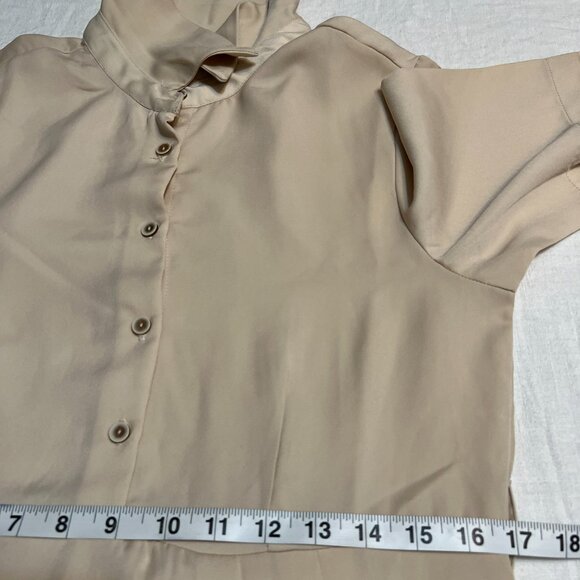 RAREISM Enbarry Beige Maxi Shirt Dress Women’s Size M | Button Front A-Line Midi - Picture 8 of 9